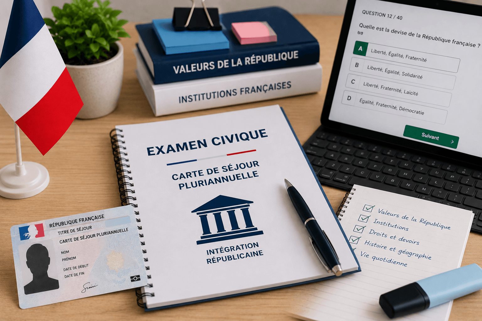 Carte de séjour pluriannuelle : comment réussir l’examen civique ?